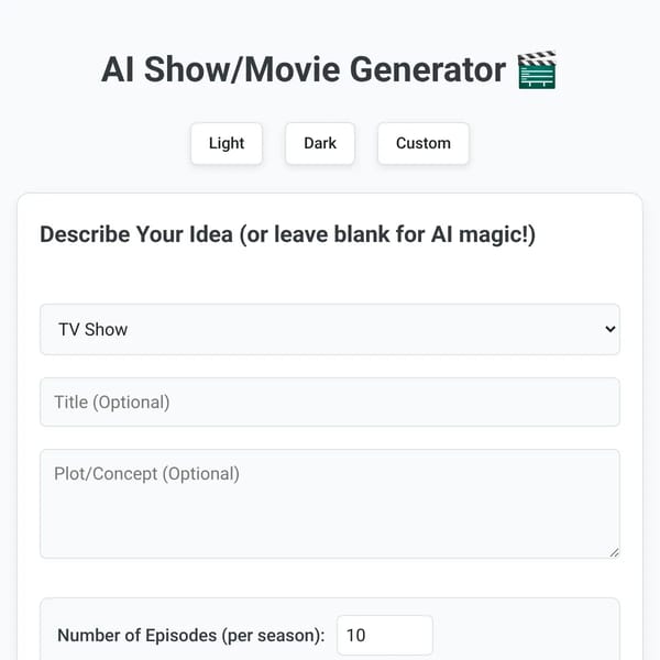 AI Show Generator