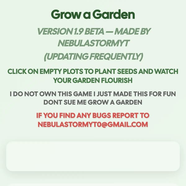 Grow a Garden