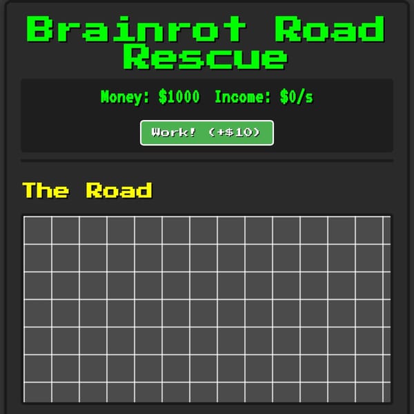 Pet Road Rescue (Steal a Brainrot but with my brainrots: Prototype 3)