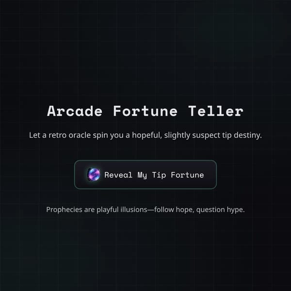 Arcade Fortune Teller
