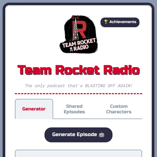 Team Rocket Radio Generator