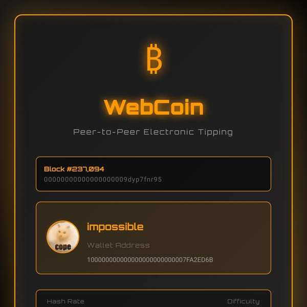 WebCoin Tipping (EXPIRED)
