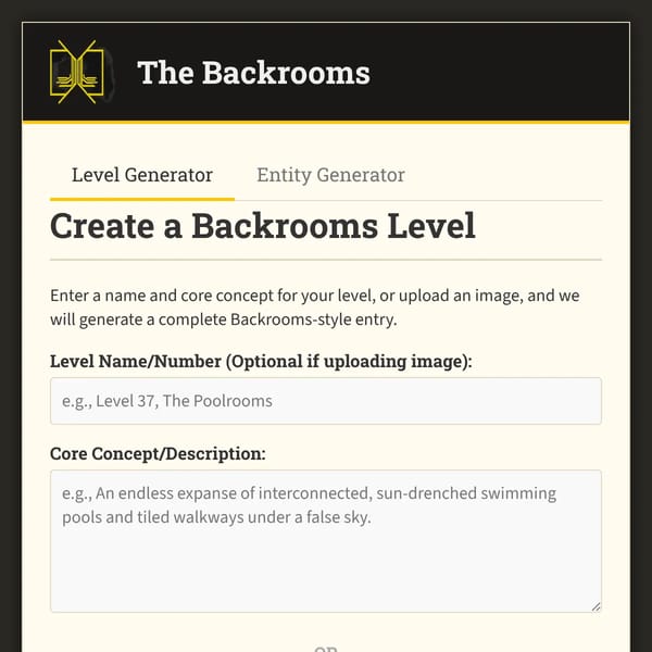 Backrooms Level Generator