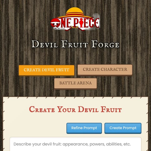 One Piece Devil Fruit Maker