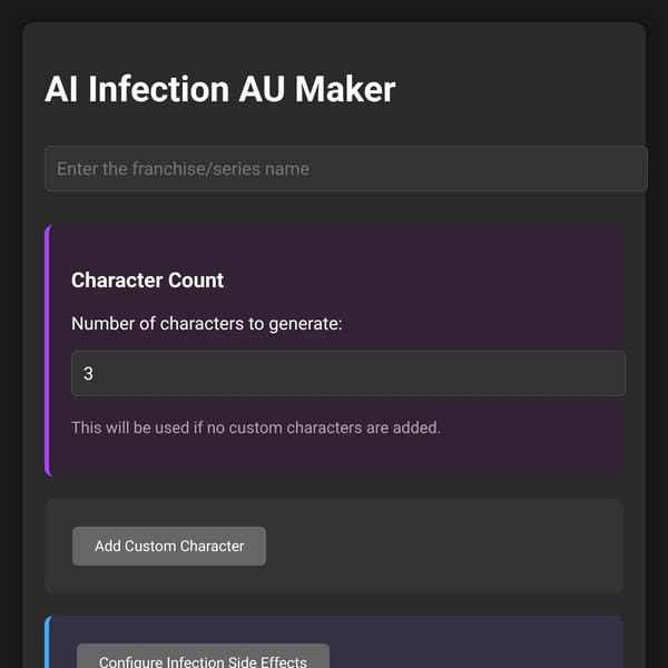 AI Infection AU Maker - PLUS!