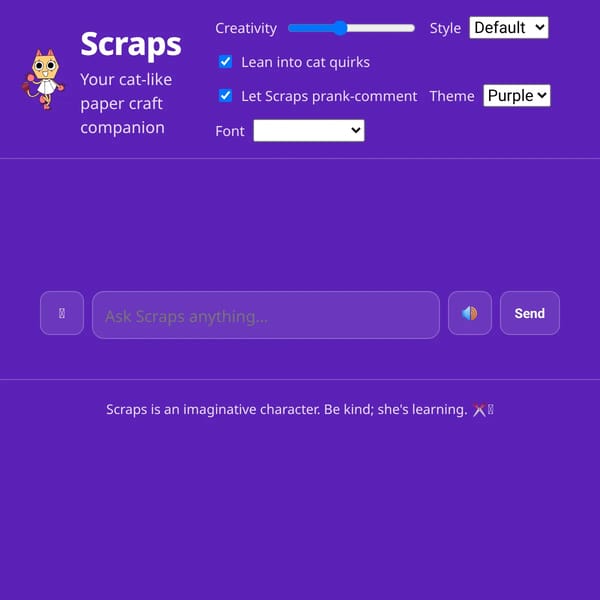 Scraps — AI Text Generator