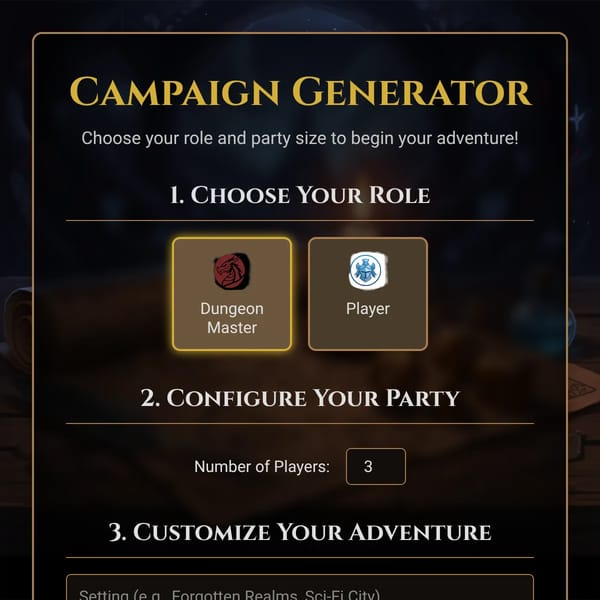 D&D Campaign Generator