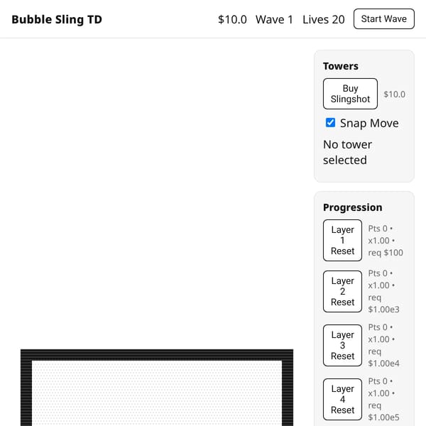 Bubble Sling TD