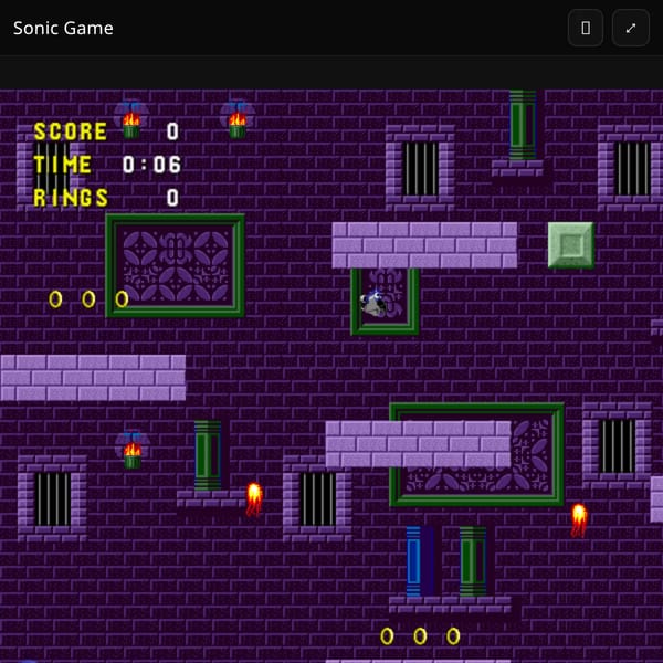 Sonic Game — Full Screen