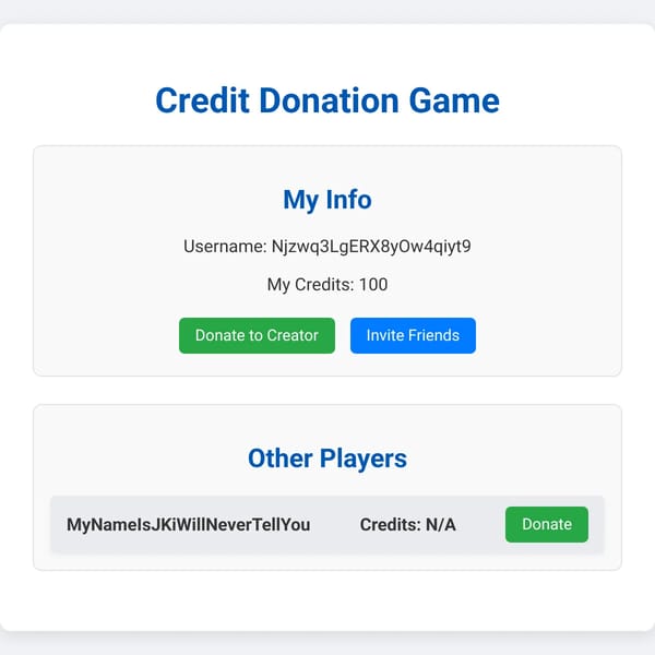 PLEASE DONATE (with credits)