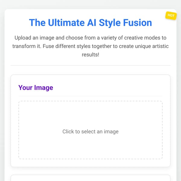 The Ultimate AI Style Fusion but more stuff