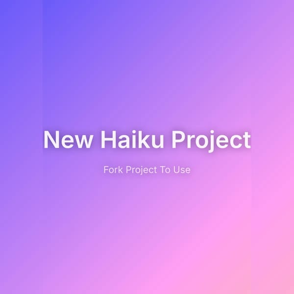 New Haiku Project