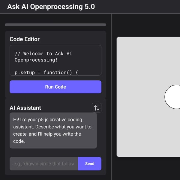 Ask AI Openprocessing 5.0