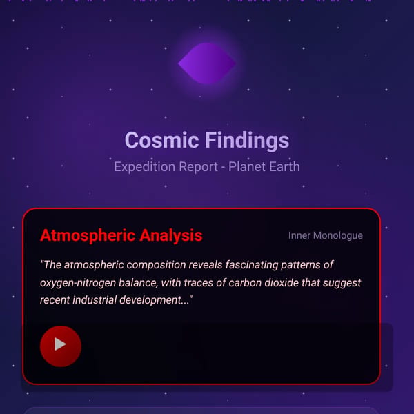 Cosmic Findings: Expedition Report - Planet Earth
