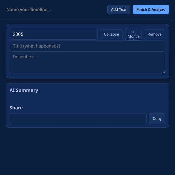 YouTube Timeline Maker