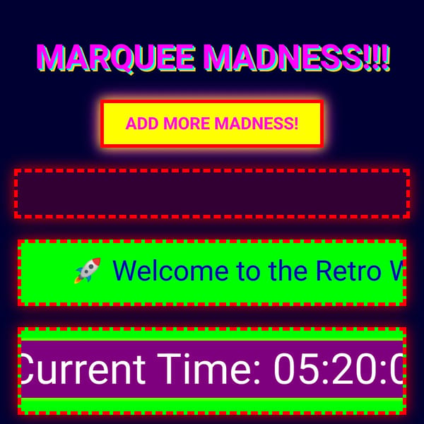 Marquee Madness!!!
