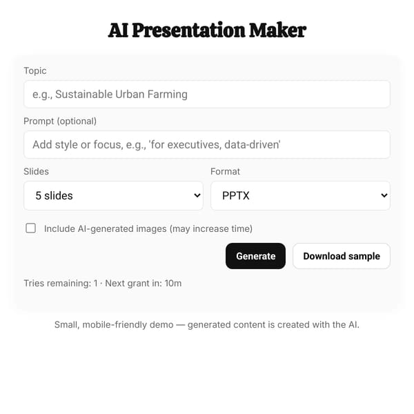 AI Presentation Maker