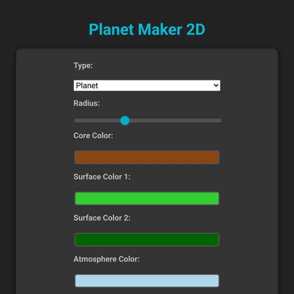 Planet Maker 2D