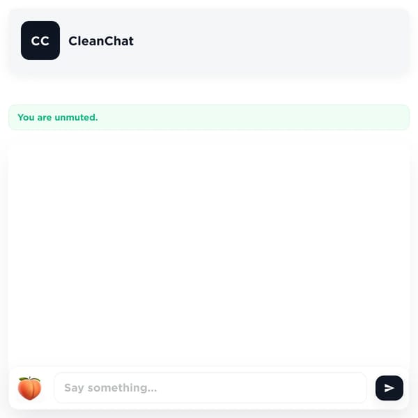 CleanChat — Persistent Mute Chat