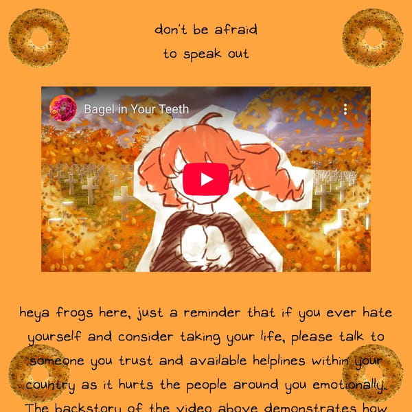 don’t be afraid to speak out