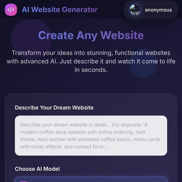 WebSim AI - Interactive Web Generation
