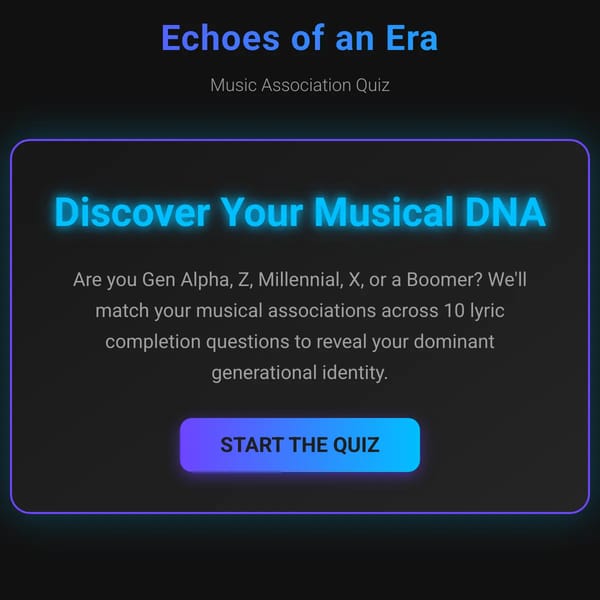 Echoes of an Era Quiz