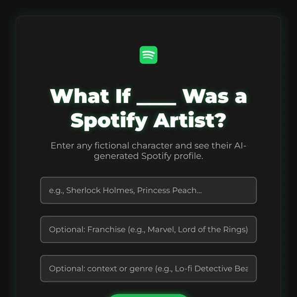 What If ____ Was a Spotify Artist?