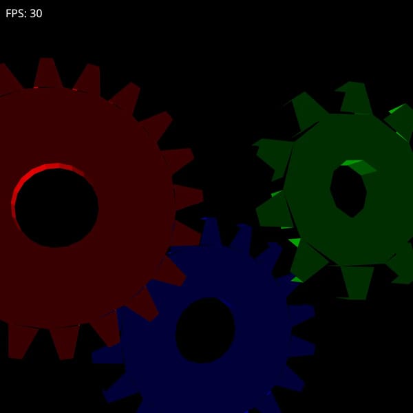 glxgears WebGL2 Test
