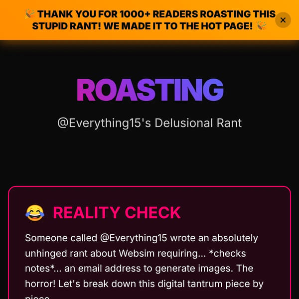 Roasting @Everything15's Delusional Rant