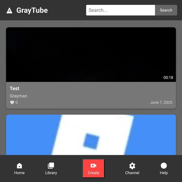 GrayTube - Share Your Videos, Not complete