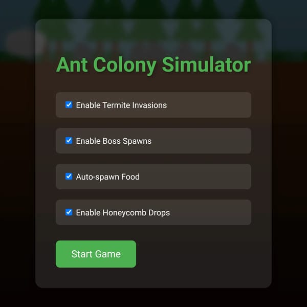 Ant Colony Simulator