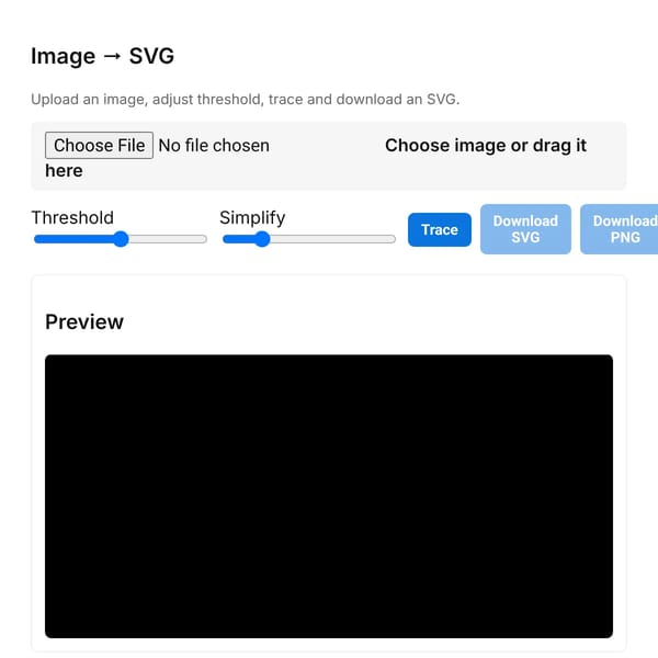 Image → SVG Vectorizer
