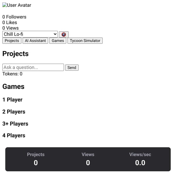 User Statistics Page