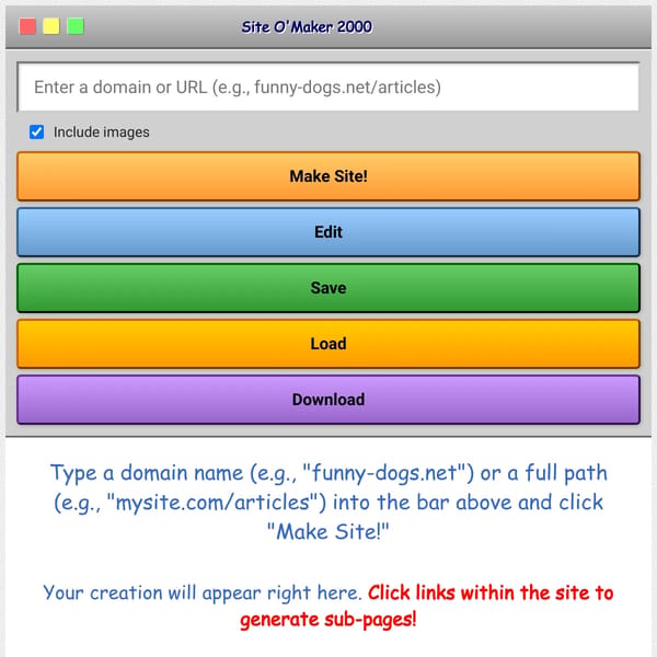Site O'Maker 2000