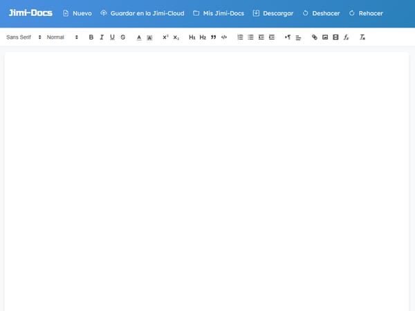 Jimi-Docs - Editor de Texto en Línea