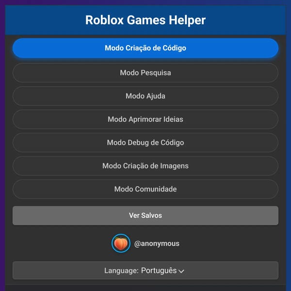 Roblox Games Helper - a roblox ai developer helper