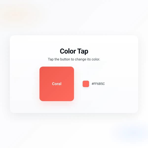 Color Tap Interactive Button