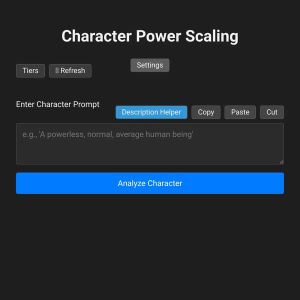 Character Power Scaling
