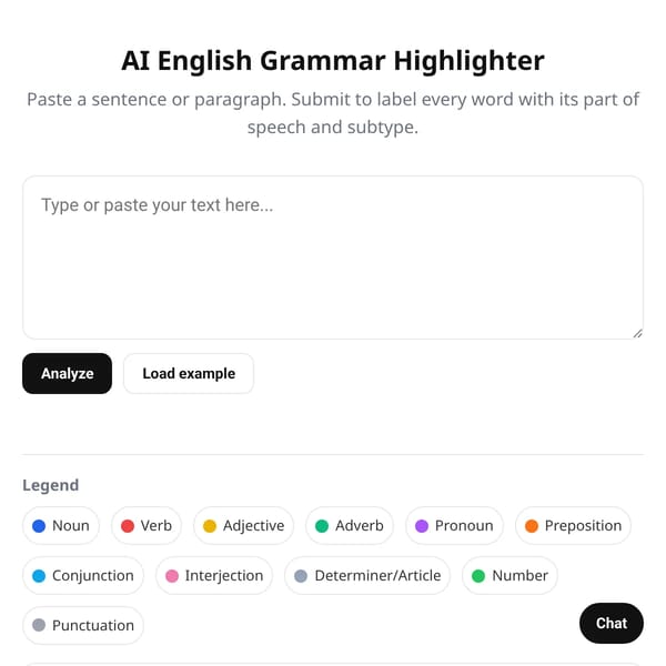 AI English Grammar Highlighter