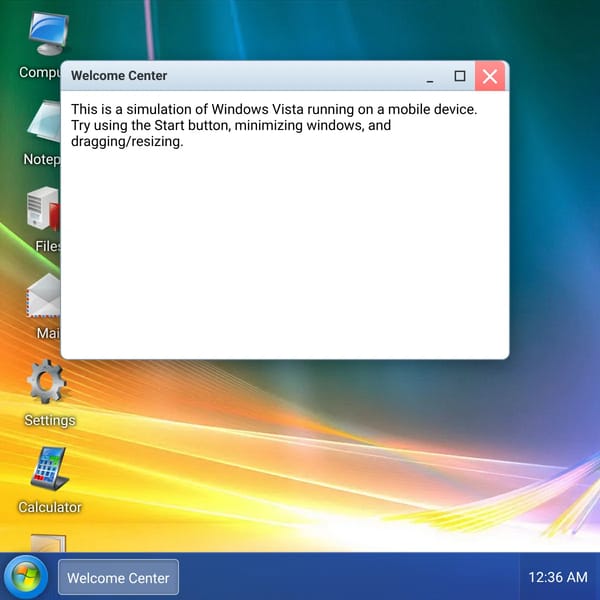 Windows Vista Mobile Remake