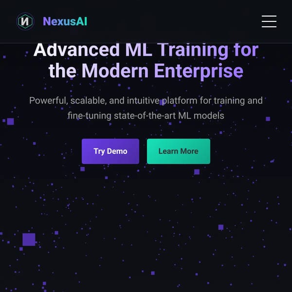 NexusAI - Advanced ML Training Platform