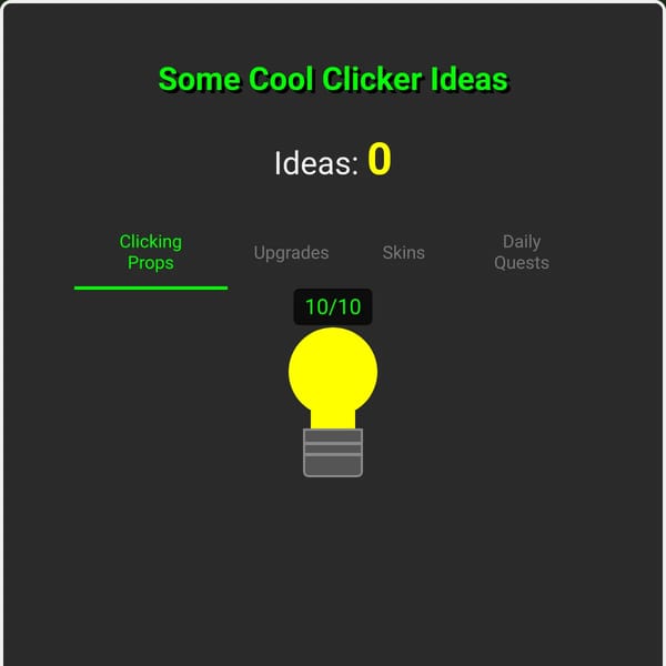 some cool clicker ideas