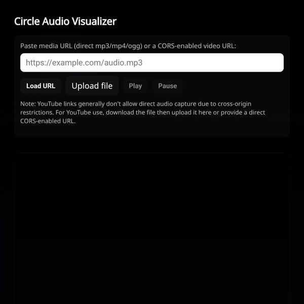Circle Audio Visualizer