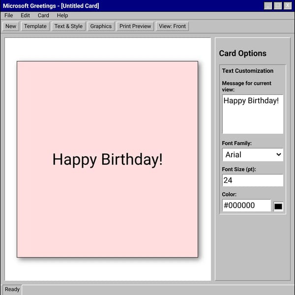 Microsoft Greetings 98 (Recreation)