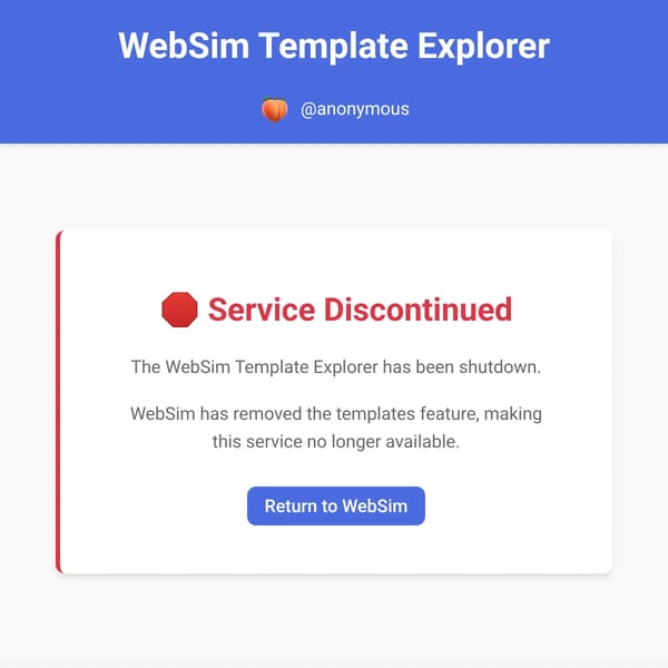WebSim Template Viewer