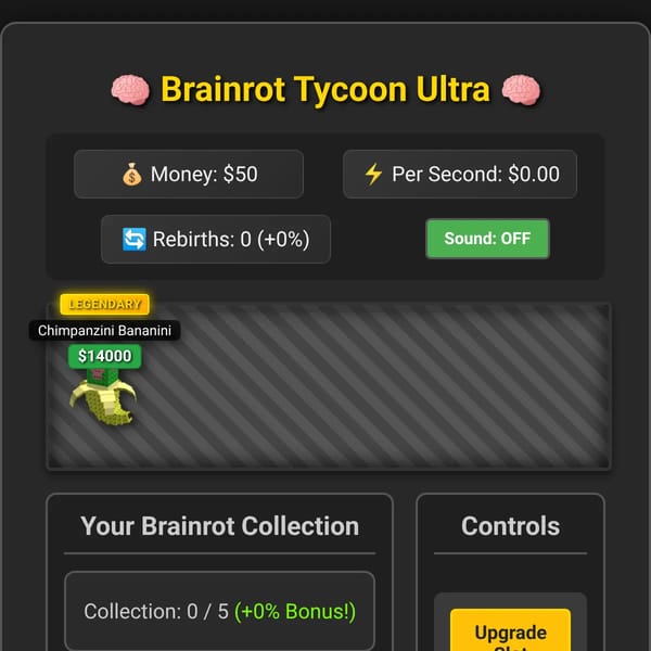 Brainrot Tycoon Ultra