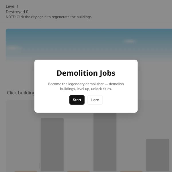 Demolition Jobs