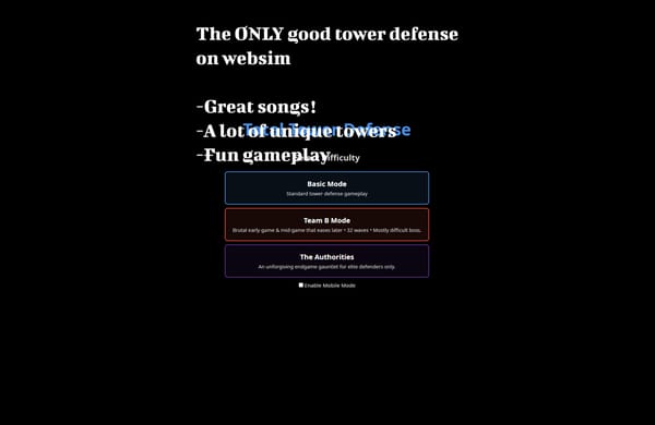 Total Tower Defense
