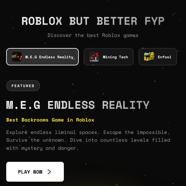 Roblox But Better FYP