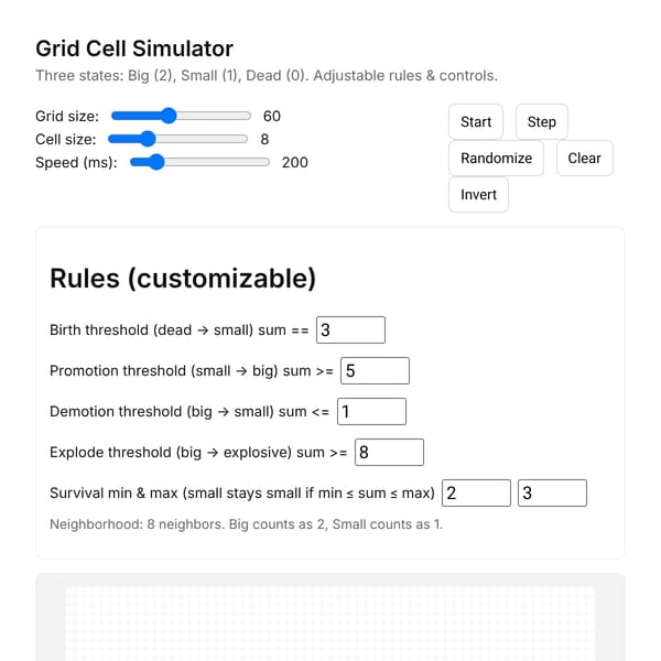 CGoL Advanced